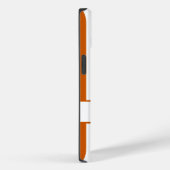 Coques Case-Mate iPhone Brûler les rayures automnales avec monogramme (Verso / Droite)