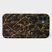 Coques Case-Mate iPhone Brûler Orange Twigs sur Noir (Dos (Horizontal))