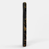 Coques Case-Mate iPhone Brûler Orange Twigs sur Noir (Dos/Droite)