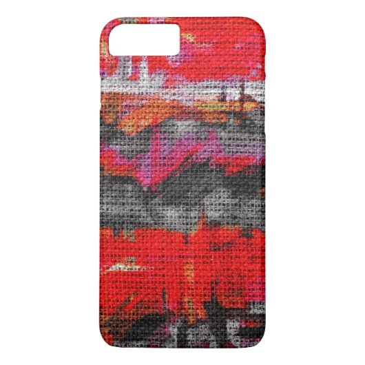 Coques Case-Mate iPhone Brûleur Abstrait de peinture couleur Brush rustiqu (Dos)
