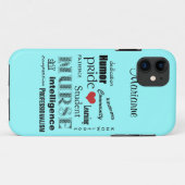 Coques Case-Mate iPhone Brume de /Aqua de Fierté-Attributs (Dos (Horizontal))
