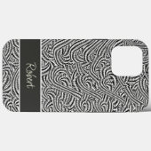 Coques Case-Mate iPhone Brun à motif (Verso (horizontal))