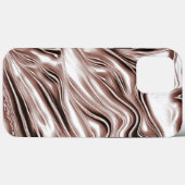 Coques Case-Mate iPhone Brun brillant long traces ondulées sur arrière - p (Verso (horizontal))