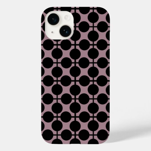 Coques Case-Mate iPhone brun noir poka dot vérifier la mode motif (Verso)