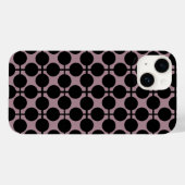Coques Case-Mate iPhone brun noir poka dot vérifier la mode motif (Verso (horizontal))