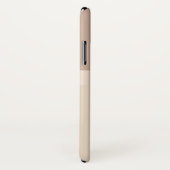 Coques Case-Mate iPhone Brun rose élégant et élégant d'or (Dos/Droite)