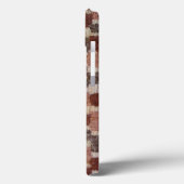 Coques Case-Mate iPhone brun tricoté à la main et diagonale biégée (Verso / Gauche)