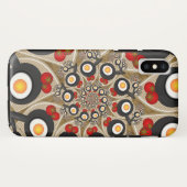 Coques Case-Mate iPhone Brunch Fractal Art Drôle Nourriture, Tomates, Oeuf (Dos (Horizontal))