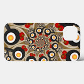 Coques Case-Mate iPhone Brunch Fractal Art Drôle Nourriture, Tomates, Oeuf (Verso (horizontal))