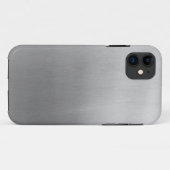 Coques Case-Mate iPhone Brushed steel (Dos (Horizontal))