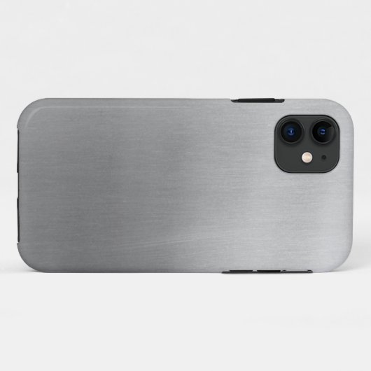 Coques Case-Mate iPhone Brushed steel (Dos (Horizontal))