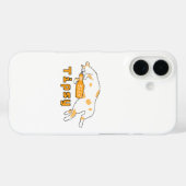Coques Case-Mate iPhone BubblyCuddle Bière Chat (Verso (horizontal))
