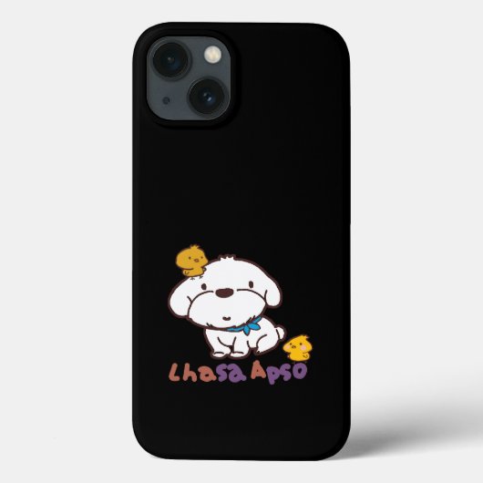 Coques Case-Mate iPhone bubu et guagua (apso de Lhasa et petit poulet) (Verso)