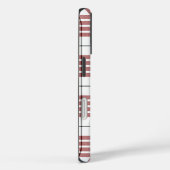 Coques Case-Mate iPhone Buchanan tartan rouge blanc carreau (Verso / Droite)