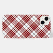 Coques Case-Mate iPhone Buchanan tartan rouge blanc plaid (Verso (horizontal))