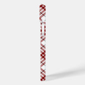 Coques Case-Mate iPhone Buchanan tartan rouge blanc plaid (Verso / Gauche)