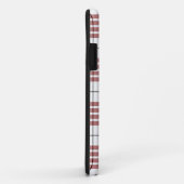 Coques Case-Mate iPhone Buchanan tartan rouge blanc plaid (Dos/Droite)