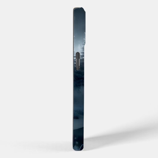 Coques Case-Mate iPhone Buck In A Winter River la nuit (Verso / Droite)
