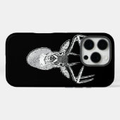 Coques Case-Mate iPhone Buck on Black White Tail Deer (Verso (horizontal))