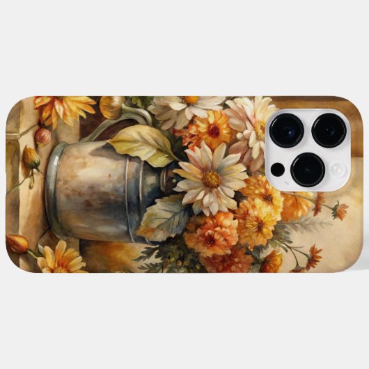 Coques Case-Mate iPhone Bucket with Fall Floral (Verso (horizontal))