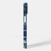 Coques Case-Mate iPhone Bue Gris Marbre Noir & Veines Beige (Verso / Droite)