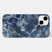 Coques Case-Mate iPhone Bue Gris Marbre Noir & Veines Beige (Verso (horizontal))