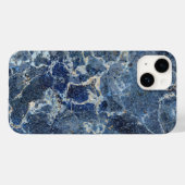 Coques Case-Mate iPhone Bue Gris Marbre Noir & Veines Beige (Verso (horizontal))