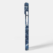 Coques Case-Mate iPhone Bue Gris Marbre Noir & Veines Beige (Verso / Gauche)