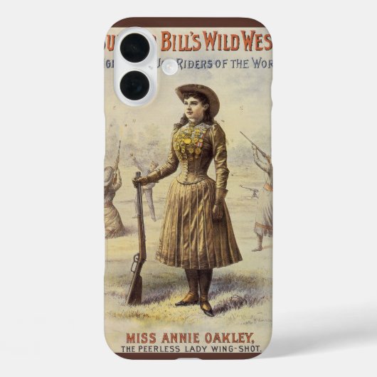 Coques Case-Mate iPhone Buffalo Bill's Wild West Show avec Annie Oakley (Verso)