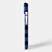 Coques Case-Mate iPhone Buffalo Check Blue & Black Lumberjack Plaid Decor (Verso / Gauche)