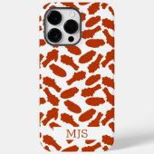 Coques Case-Mate iPhone Buffalo NY Poulets ailes Motif amusant Monogramme (Verso)