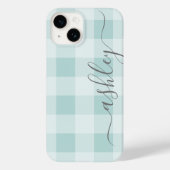 Coques Case-Mate iPhone Buffalo Plaid Check Calligraphie PEUT modifier la (Verso)