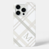 Coques Case-Mate iPhone Buffalo Plaid Classic Élégant Monogramme initial (Verso)