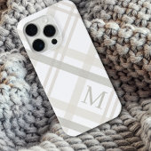 Coques Case-Mate iPhone Buffalo Plaid Classic Élégant Monogramme initial