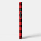 Coques Case-Mate iPhone Buffalo Plaid Red Black Check (Verso / Gauche)