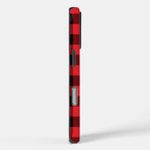 Coques Case-Mate iPhone Buffalo Plaid Red Black Check (Verso / Droite)