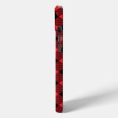 Coques Case-Mate iPhone Buffalo Plaid Red Black Check (Verso / Gauche)