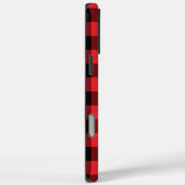Coques Case-Mate iPhone Buffalo Plaid Red Black Check (Verso / Droite)