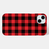 Coques Case-Mate iPhone Buffalo Plaid Red Black Check (Verso (horizontal))