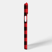 Coques Case-Mate iPhone Buffalo Plaid Red Black Check (Verso / Droite)