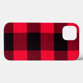 Coques Case-Mate iPhone Buffalo Plaid Rouge et Noir tendance (Verso (horizontal))