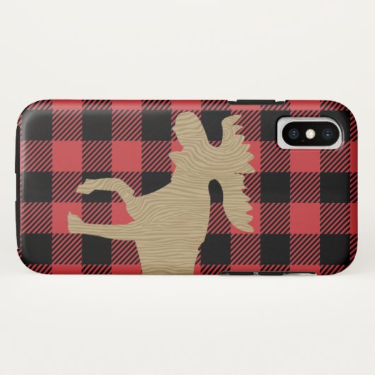 Coques Case-Mate iPhone Buffalo Plaid Rustic Moose Camping Cellulaire Boît (Dos (Horizontal))