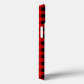 Coques Case-Mate iPhone Buffalo rouge et noir Plaid en vichy (Verso / Droite)