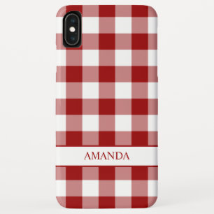 Case-Mate iPhone Case Buffle blanc rouge classique plaqué avec votre no