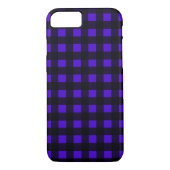 Coques Case-Mate iPhone Buffle Bleu Grande Plaid (Dos)