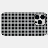 Coques Case-Mate iPhone Buffle gris noir plaqué cadeau moderne (Verso (horizontal))