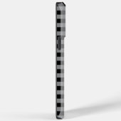 Coques Case-Mate iPhone Buffle gris noir plaqué cadeau moderne (Verso / Droite)