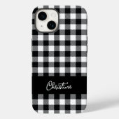 Coques Case-Mate iPhone Buffle noir et blanc plaqué personnalisé (Verso)