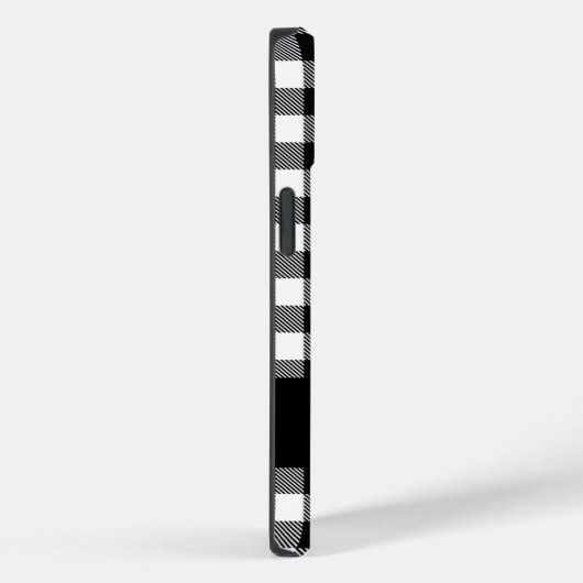 Coques Case-Mate iPhone Buffle noir et blanc plaqué personnalisé (Verso / Droite)