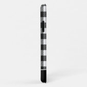 Coques Case-Mate iPhone Buffle noir et blanc tendance Plaid personnalisé (Dos/Droite)